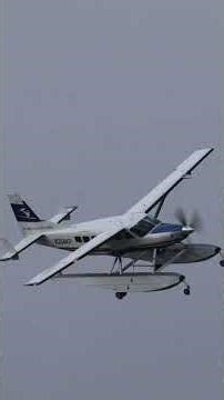 Alaska Seaplanes Cessna 208 Landing on Runway 08 Pelican-Juneau