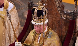 King Charles 'looking grumpy' ahead of coronation ceremony