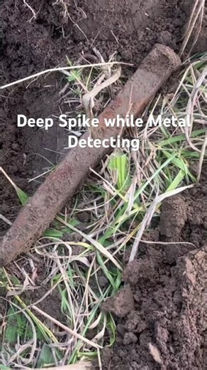 Deep Spike while Metal Detecting #metaldetecting #digginghistory #metaldetectingmissouri #railroad