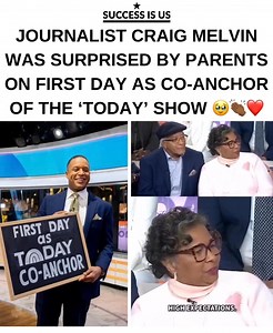 18K views · 1.1K reactions | Broadcast journalist Craig Melvin @craigmelvinnbc got the visit of a lifetime this year when his parents surprised him on his first day at work as co-anchor of the TODAY show ❤️❤️ We are a positive media platform for the black community, give us a follow and visit our website for more successisus.co  | Black&Brown Success | Facebook