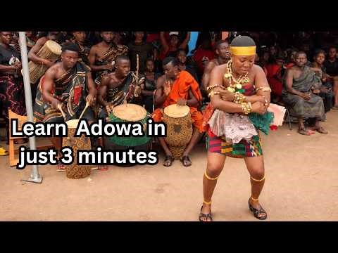 I Learned Asante Adowa Dance in Just 3 Minutes | Ghana Cultural Challenge