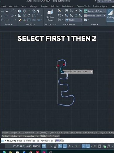 How to Create 3D Object Using Revolve in AutoCAD | Easy Method #autocad #autocadblocks #autocad3d