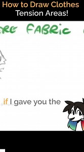 How to draw clothing tension areas: folds that make sense