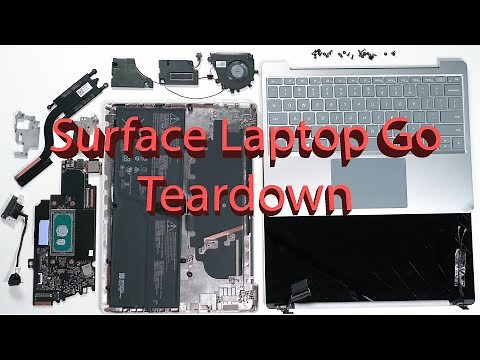 Microsoft Surface Laptop Go Full Disassembly Teardown Guide