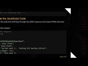 How to Display Post Lists from a JSON API Response Using JavaScript