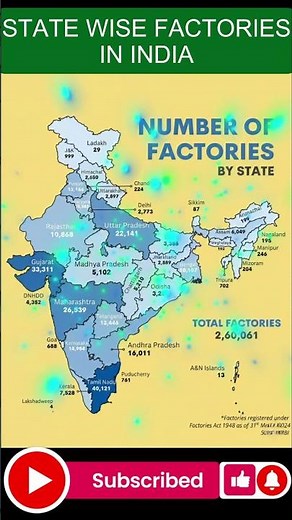 Total Factories in India State-Wise | Latest Stats|#IndiaFactories#IndianManufacturing