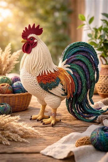 Guide du crochet Amigurumi coq majestueux - Guide PDF - Etsy France