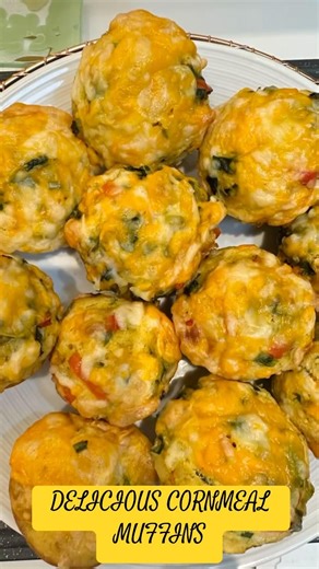 MY DELICIOUS CORNMEAL MUFFINS #recipe#easyrecipe #breakfastideas #yammi #food ￼