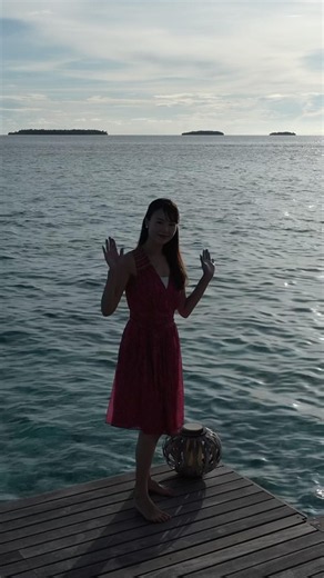 【夕暮れ時のモルディブ】#maldives