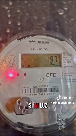 🚨 ¿Luz roja en tu medidor de CFE? 💡 No siempre es falla, pero sí una advertencia 📉 Aprende a leer tu consumo #CFE #ReciboDeLuz #MedidorDigital #Electricidad #Hogar