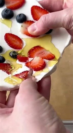 Healthy Frozen Yogurt Bark Recipe | High Protein Weight Loss Snack (ASMR)