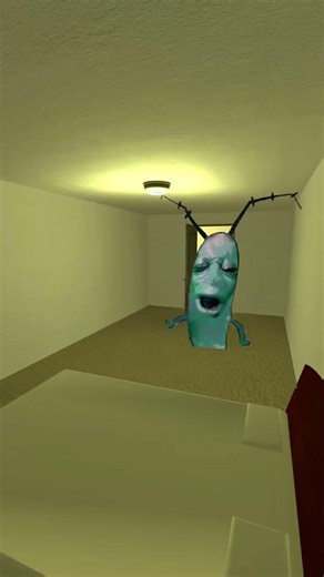 Running Away From Plankton Aughh in Liminal Hotel Gmod Nextbot #shorts
