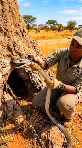Black Mamba POV: Entering a Forbidden Underground Tunnel 🐍 | Micro Camera Footage #shorts