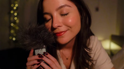 【1 hour 手抓麦克风助眠】触发音 | 麦克风触发音 | 耳边轻语助眠 | 少量吹气声音 | 高清视频修复 | 1080p