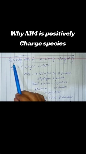 Understanding Why NH4 is a Positively Charged Ion