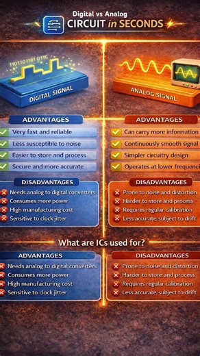 Digital vs Analog Signals Explained in Seconds! #engineering #digital #analog #shorts