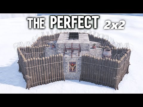 The CUBE 2x2 Bunker Solo Rust Base Design 2023