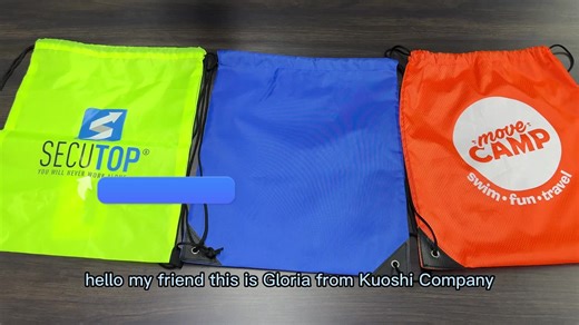 Custom Logo Printed Cheap Portable Cloth Drawstring Backpack Bag Outdoor Gym Sport Drawstring Bag with Letter Pattern