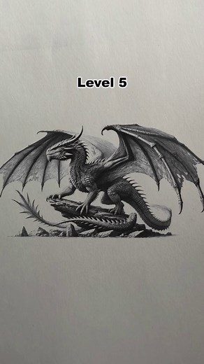 7 Levels of Dragon Drawing: Step-by-Step Tutorial