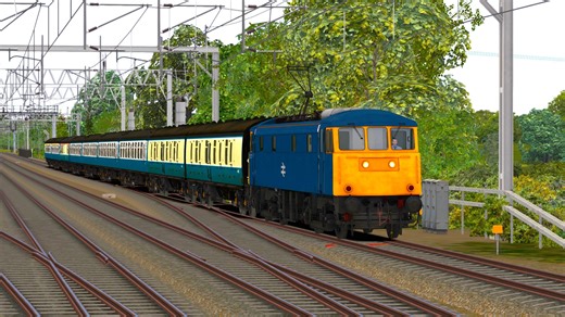 Train Simulator Classic 玩一下英国铁路的85型电力机车的客运任务