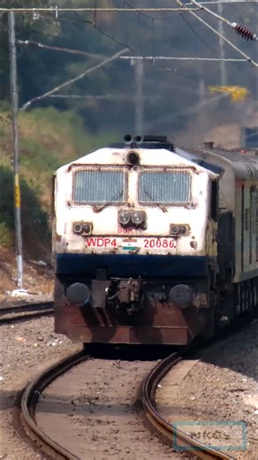 22K views · 1K reactions | Aravali Screams through with the Palace Queen Humsafar Express Bhagat Ki Kothi Diesel Loco Shed WDP4 with 19667 Udaipur Mysuru Palace Queen Humsafar Express skipping Malleswaram #trains #wdp4 #nkcsrailmoments #locopilot #bengaluru #trainvideos #IndianRailways #alp #trainsofindia #youtuber #irfca #canon #karnataka #highspeed #indianrailways #Bengaluru #trending | NKCS Rail Moments | Facebook