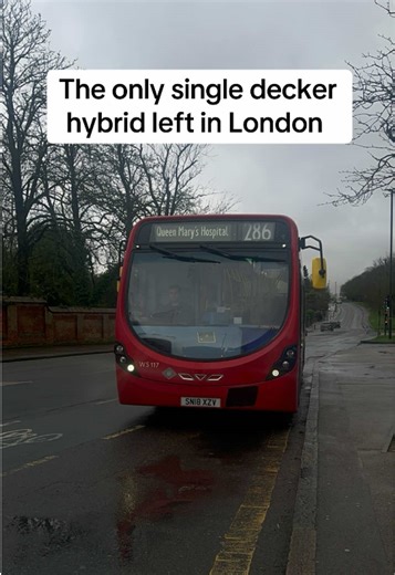 *the last single decker hybrid bus left in london* Go Ahead London Central Bus Route 286 to Queen Mary’s Hospital Wright Streetlite HEV WS117 SN18 XZV #GoAheadLondonCentral #GoAheadLondon #WrightStreetliteHEV #wrightstreetlitedf #hybridbus