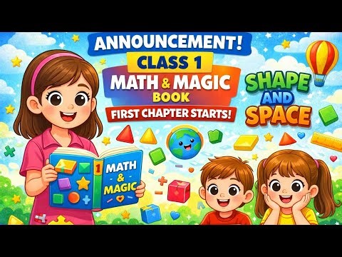 Announcement! Class 1 Math & Magic Book | Chapter 1 Shape and Space | Fun Learning for Kids