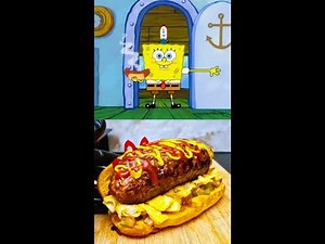 Spongebob's Krusty Dog! #spongebob #krusty cook-off #hotdog