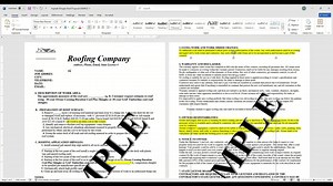 Roofing Proposal Contract TPO WORD Template - Etsy Australia