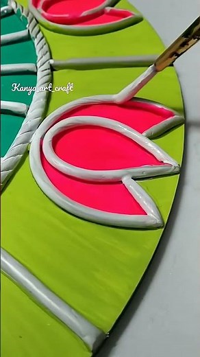 lippan art Tutorial for beginners | Mud and Mirror art | lippan art using air dry clay