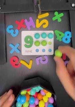 Learning numbers becomes more fun with colors! #numberlearning