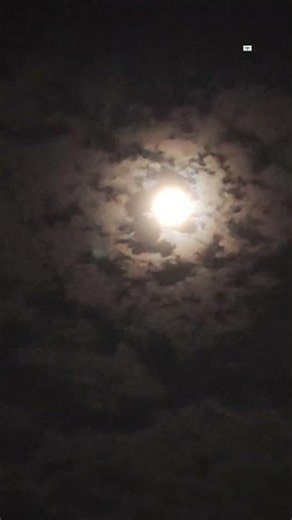 Calm Night Sky with Full Moon 🌕 | Relax & Unwind