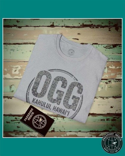 OGG, Kahului, Hawaii Vintage Airport Code T-Shirt