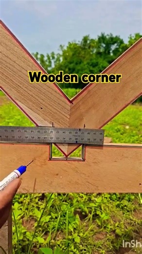 How to place two interlocking pieces of wood #creative #viralreels #carpentry #joinery #corners #tip