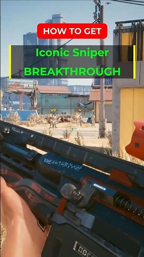 How to get the Iconic Tech Sniper BREAKTHROUGH in Cyberpunk 2077 #cyberpunk2077