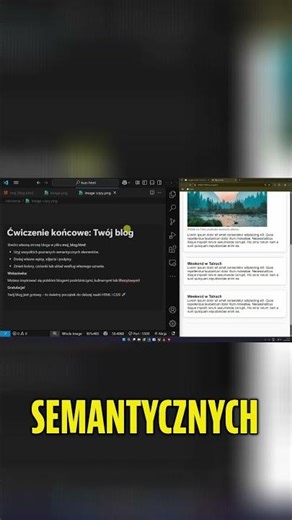 HTML5: Tworzymy blog z elementami semantycznymi! #shorts