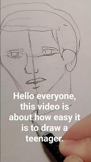 How to easily draw a teenager