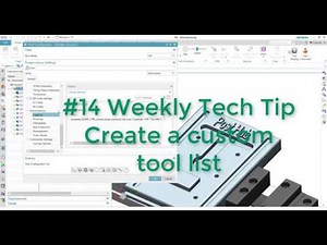 Weekly Tech Tip #14 - Create a custom tool list