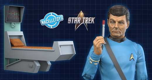 Nacelle Unveils Newest STAR TREK Action Figure Preview: Dr. McCoy, To-Scale Biobed Accessory, and Bridge Turbolift Alcove