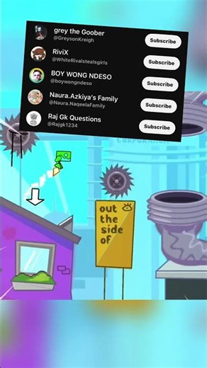 Subscribe so YOU can be in a video and I can get the the full version of Geometry Dash