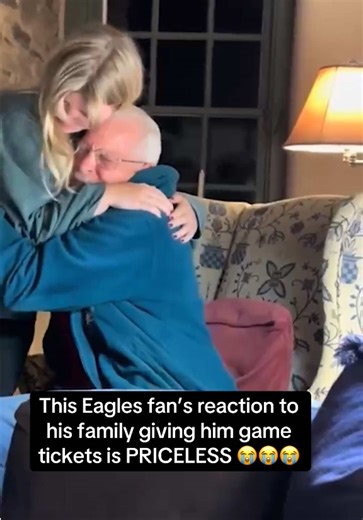 Emotional Eagles Fan Receives Game Tickets