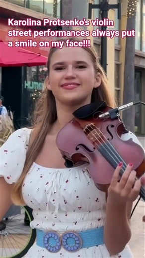 Karolina Protsenko's violin street performances always put a smile on my face!!!