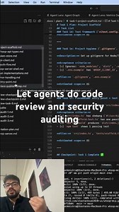 security and code review via agents