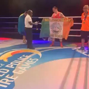 He’s done it - Paddy Clavin member of the Tipperary Fire and Rescue Service and head coach with Templemore Boxing Club won the final this evening #tippfm Video; Templemore Boxing Club | Tipp FM