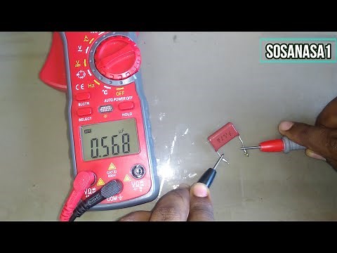 COMO MEDIR la capacitancia de un CAPACITOR/condensador de poliéster con un Multimetro Digital