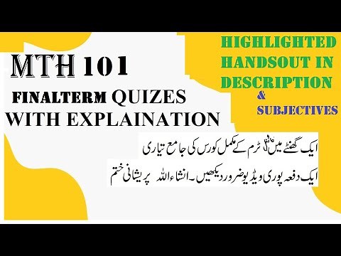mth101 final term preparation 2024 | 2025|mth101 finalterm paper solution 2024