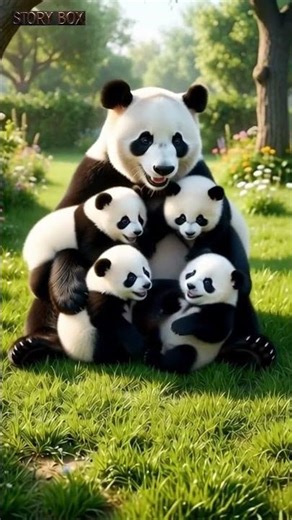 The Panda Family Morning Fun - A Heartwarming and Adorable Start to the Day 🐼✨