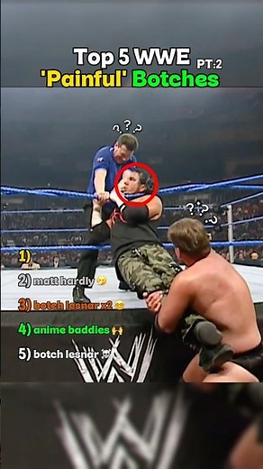 Ranking Painful WWE Botches 😱 #wwe #wwesmackdown
