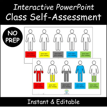 Instant Self-Assessment PowerPoint Template | Interactive Class Self-Evaluation