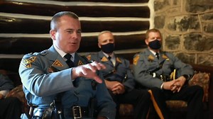 Recently, Colonel Patrick Callahan and Attorney General Gurbir Grewal had an opportunity to meet Trooper Paul McLemore #1719, the first Black New Jersey State Trooper, during a fireside chat at our historic log cabin at the New Jersey State Police Division Headquarters. Trooper McLemore, in his own words, described what led him to become a Trooper, the racism he experienced during his time of service, and his experiences during the 1967 riot in the City of Newark. It is an honor and a privilege 